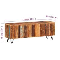 Tv-meubel 110x30x40 cm massief gerecycled hout - thumbnail
