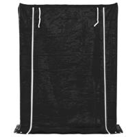 Haardhoutrek met regenhoes 150x40x200 cm gegalvaniseerd staal - thumbnail