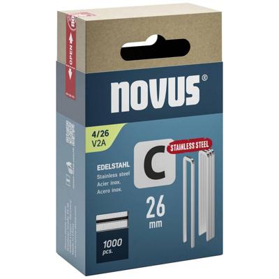 Novus Niet met smalle rug C 4/26mm V2A RVS (850 stuks) - 042-0805 Novus Niet met smalle rug C 4/26mm V2A RVS (850 stuks) - 042-0805