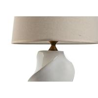 Bureaulamp Home ESPRIT Wit Porselein 50 W 220 V 36 x 36 x 61 cm 35 x 35 x 60 cm - thumbnail
