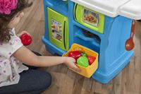 Step2 Speelgoedkeuken Little Cooks Kitchen 86 cm blauw - thumbnail