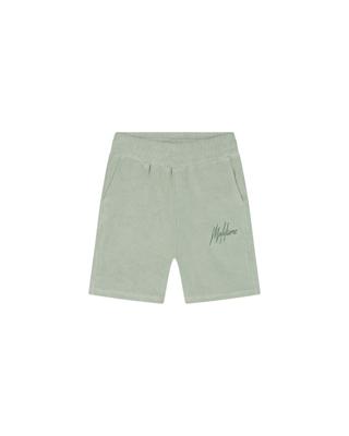 Malelions Zomer short jongens - agave groen - Signature - towelling