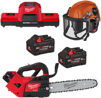 Milwaukee m18 fpp1opl2-802 accu kettingzaagset |1x m18 fthchs30-0 accu kettingzaag + 1x bolt200 helm + 1x bolt gelaatscherm + 1x bolttm hp gehoorbescherming - 4933500230 - thumbnail