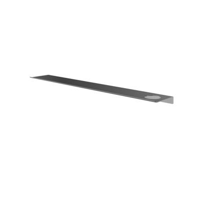 Hotbath &More Planchet 80 cm inclusief bevestigings rails met 1 uitsparing voor een zeepdispenser of beker Geborsteld gunmetal PVD Hotbath &More Planchet 80 cm inclusief bevestigings rails met 1 uitsparing voor een zeepdispenser of beker Geborsteld gunmetal PVD