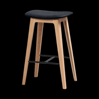 Nordic Bar Stool - Oak - thumbnail