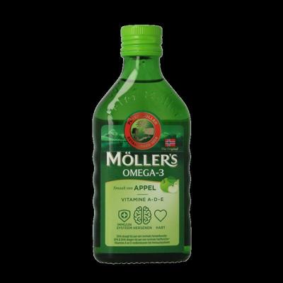 Mollers Omega-3 levertraan appel 250 Milliliter