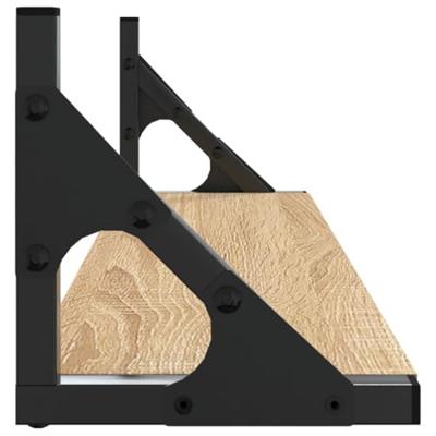 Wandschappen 2 st 60x15x15,5 cm sonoma eikenkleurig