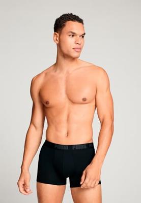 Puma Boxershorts Everyday Heritage Stripe 2-pack Black / Black-S