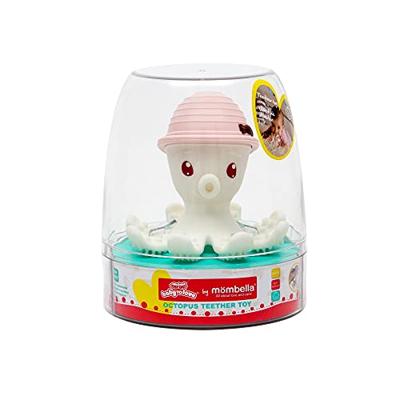 Bijtring Bonnie de octopus Baby to love lichtroze