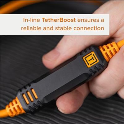 Tether Tools LeverLock & Cable Kit, Optima 10G, 15' (4.6m), straight to right orange Tether Tools LeverLock & Cable Kit, Optima 10G, 15' (4.6m), straight to right orange