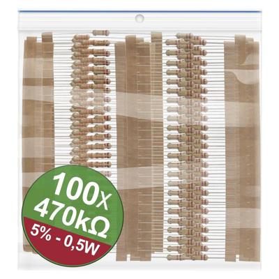 Quadrios 22P125 22P125 Koolfilmweerstand assortiment 470 kΩ Axiaal bedraad 0.5 W 5 % 1 set(s) Quadrios 22P125 22P125 Koolfilmweerstand assortiment 470 kΩ Axiaal bedraad 0.5 W 5 % 1 set(s)