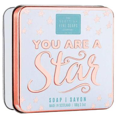 Scottish Fine Soaps Soap in a Tin Sweet Sayings You Are A Star 100gr Scottish Fine Soaps Soap in a Tin Sweet Sayings You Are A Star 100gr