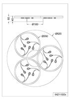 Trio Witte led plafonnièreGroovy 3-lichts - 642110331 - thumbnail