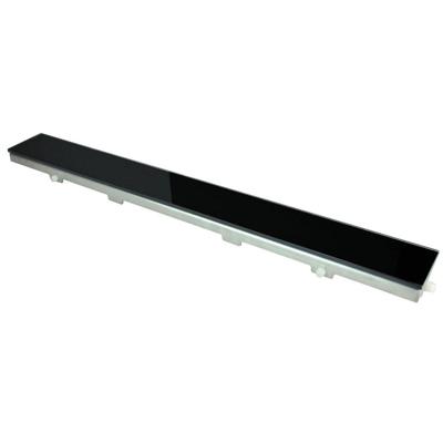 Glasrooster voor douchegoot Wiesbaden 70 cm | Glans zwart