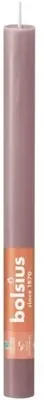 Bolsius dinerkaars rustiek shine 27cm ash rose