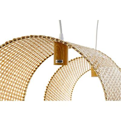 Plafondlamp DKD Home Decor Lichtbruin Hout Bamboe 50 W 220 V 80 x 30 x 30 cm