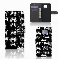 Samsung Galaxy S6 | S6 Duos Telefoonhoesje met Pasjes Koetjes - thumbnail
