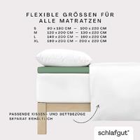 Schlafgut Schlafgut Pure Jersey Topper Hoeslaken M - 120x200 - 130x220 665 Green Mid - thumbnail