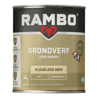 Grondverf transparant mat 0,25l Rambo - Rambo