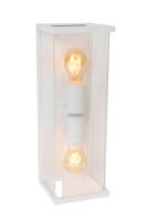 Lucide CLAIRE - Wandlamp Binnen/Buiten - 2xE27 - IP54 - Wit - thumbnail