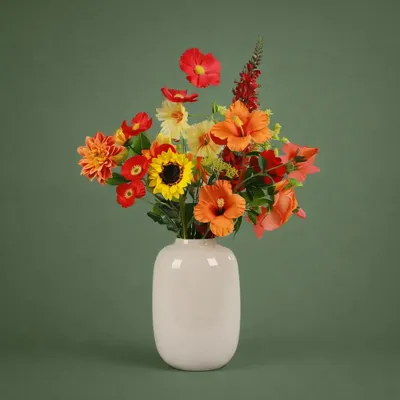 Zijden boeket - Sunny Delight