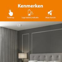 Smartwares RM250 Rookmelder Incl. batterij (5 jaar) werkt op batterijen (Ø x h) 100 mm x 35 mm - thumbnail