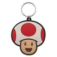 Super Mario Rubber Keychain Toad 6 cm - thumbnail
