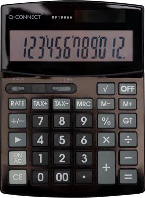Q-CONNECT bureaurekenmachine KF19066, 12 cijfers, zwart