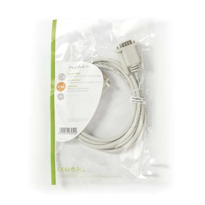 Seriële Kabel | D-Sub 9-Pins Male - D-Sub 9-Pins Male | 2,0 m | Ivoor