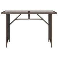 2-delige Tuinset met kussens poly rattan bruin - thumbnail