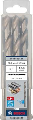 Bosch Accessoires Metaalboren HSS-G, Standard 12,8 x 101 x 151 mm 5st - 2608585544 - thumbnail