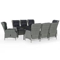 9-delige Tuinset lichtgrijs - thumbnail