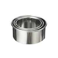 3 stuks roestvrijstaal ronde dumplings wrappers mallen set Cutter Maker tools (circulaire) - thumbnail