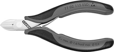 Knipex Zijsnijtang ronde kop + facet 115 mm ESD - 7702115ESD