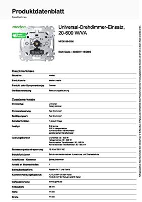 Merten MEG5139-0000 Dimmer (inbouw) Geschikt voor lampen: Gloeilamp, Halogeenlamp Aluminium