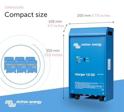 Victron Energy Phoenix Smart 12/50 (2+1) Loodaccu-lader 12 V Laadstroom (max.) 50 A Victron Energy Phoenix Smart 12/50 (2+1) Loodaccu-lader 12 V Laadstroom (max.) 50 A