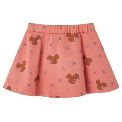 Kinderrokje met eekhoornprint 104 oudroze Kinderrokje met eekhoornprint 104 oudroze