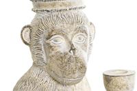 Decoratieve figuren DKD Home Decor 16 x 15 x 30 cm Wit Hars Aap Tropisch Decapé - thumbnail