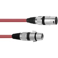 OMNITRONIC XLR Cable 3-pin 1m rd - thumbnail