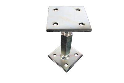 Waelbers paalhouder hoogte verstelb 70x70, blauw verzinkt (GV) - 1 Stuk(s) - 426571.99