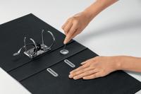 Ordner Leitz Recycle 180° 80mm karton A4 zwart | 10 stuks - thumbnail