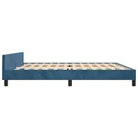 Bedframe zonder matras 200x200 cm fluweel donkerblauw - thumbnail
