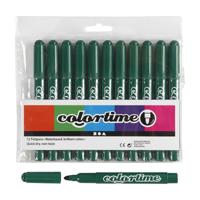 Colortime Donkergroene jumbo stiften, 12st. - thumbnail