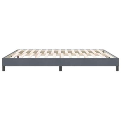 Bedframe zonder matras 180x210 cm fluweel donkergrijs Bedframe zonder matras 180x210 cm fluweel donkergrijs