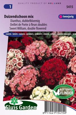 Dianthus Barbatus zaden Duizendschoon dubbel