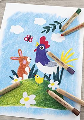 Eberhard Faber EF-518905 Kleurpotlood 3in1 6 Stuks Extra Dikke Kern 10mm