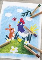 Eberhard Faber EF-518905 Kleurpotlood 3in1 6 Stuks Extra Dikke Kern 10mm - thumbnail