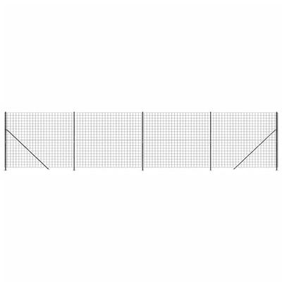 VidaXL Draadgaashek met flens 1,6x10 m antracietkleurig