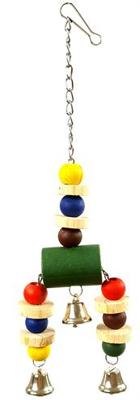 Happy Pet vogelspeelgoed jingler hout