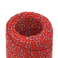 VidaXL Boottouw 2 mm 25 m polypropyleen rood - thumbnail